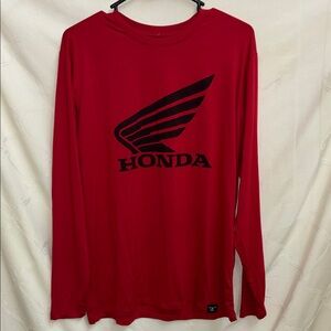 True Timber Honda Wing Red & Black Long Sleeve Shirt